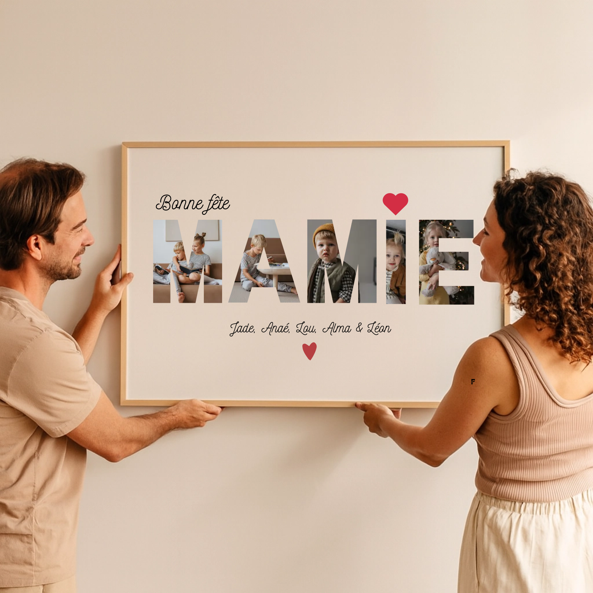 Poster Photo Bonne Fête Mamie – Affiche personnalisée à imprimer FLTM