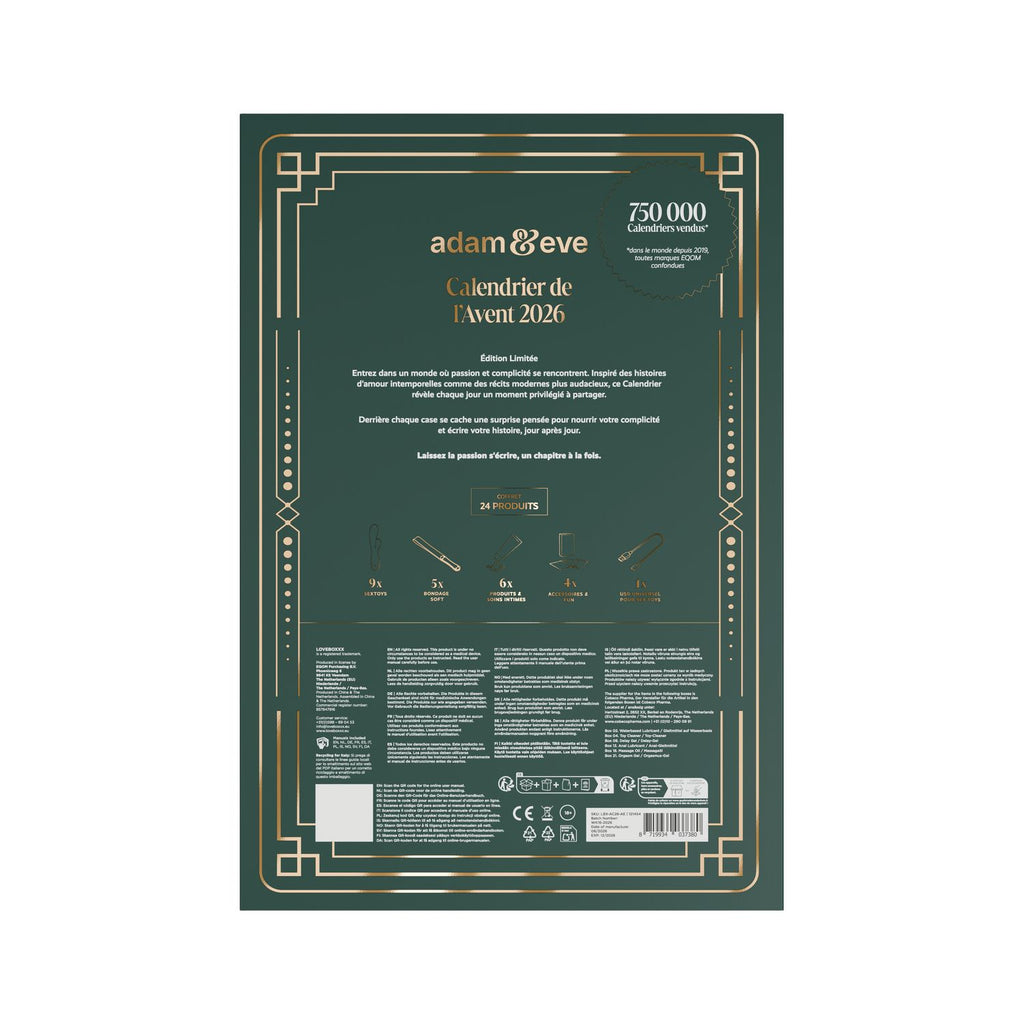 Calendrier de l'Avent Adam & Eve 2026 – 24 surprises – coffret (vue 3)