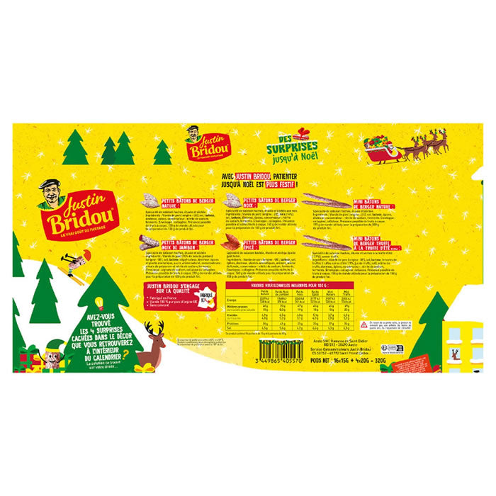 Calendrier de l’Avent Justin Bridou 2025