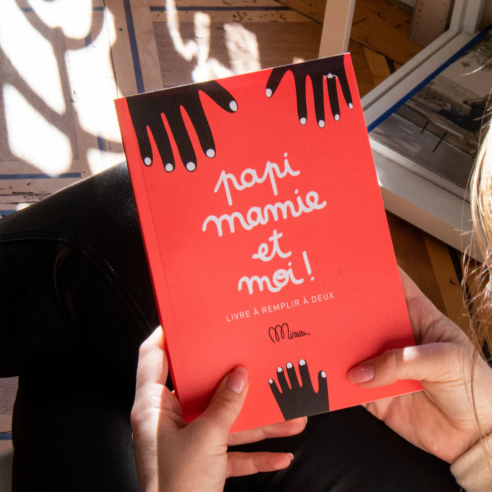 Livre papi, mamie et moi - Cahier Grand-parent/enfant Minus