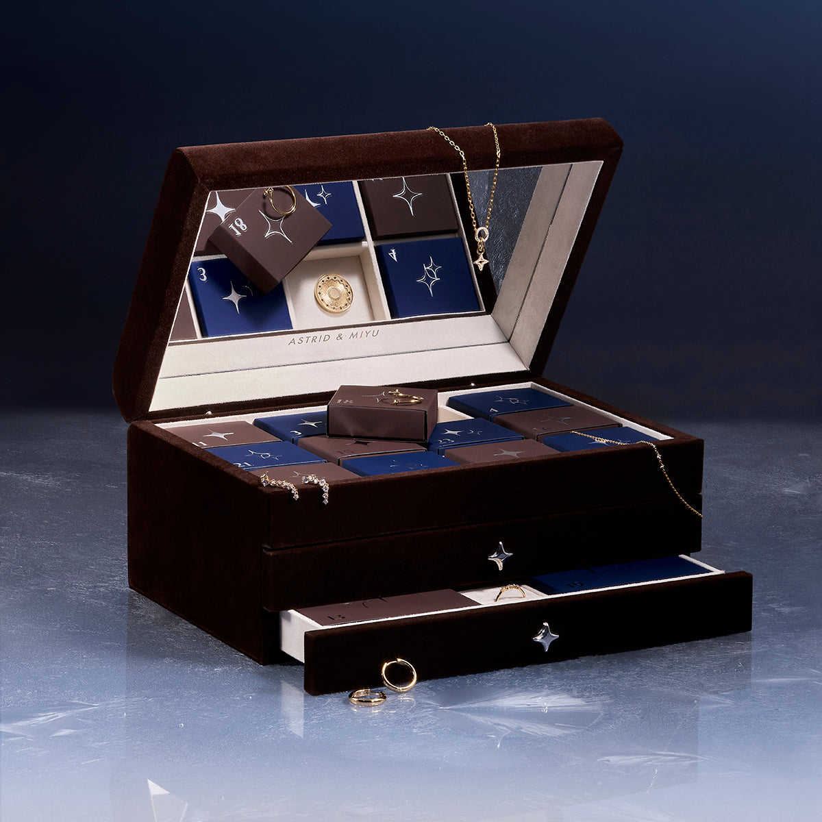 Calendrier de l'Avent Astrid & Miyu 2026 coffret à bijoux