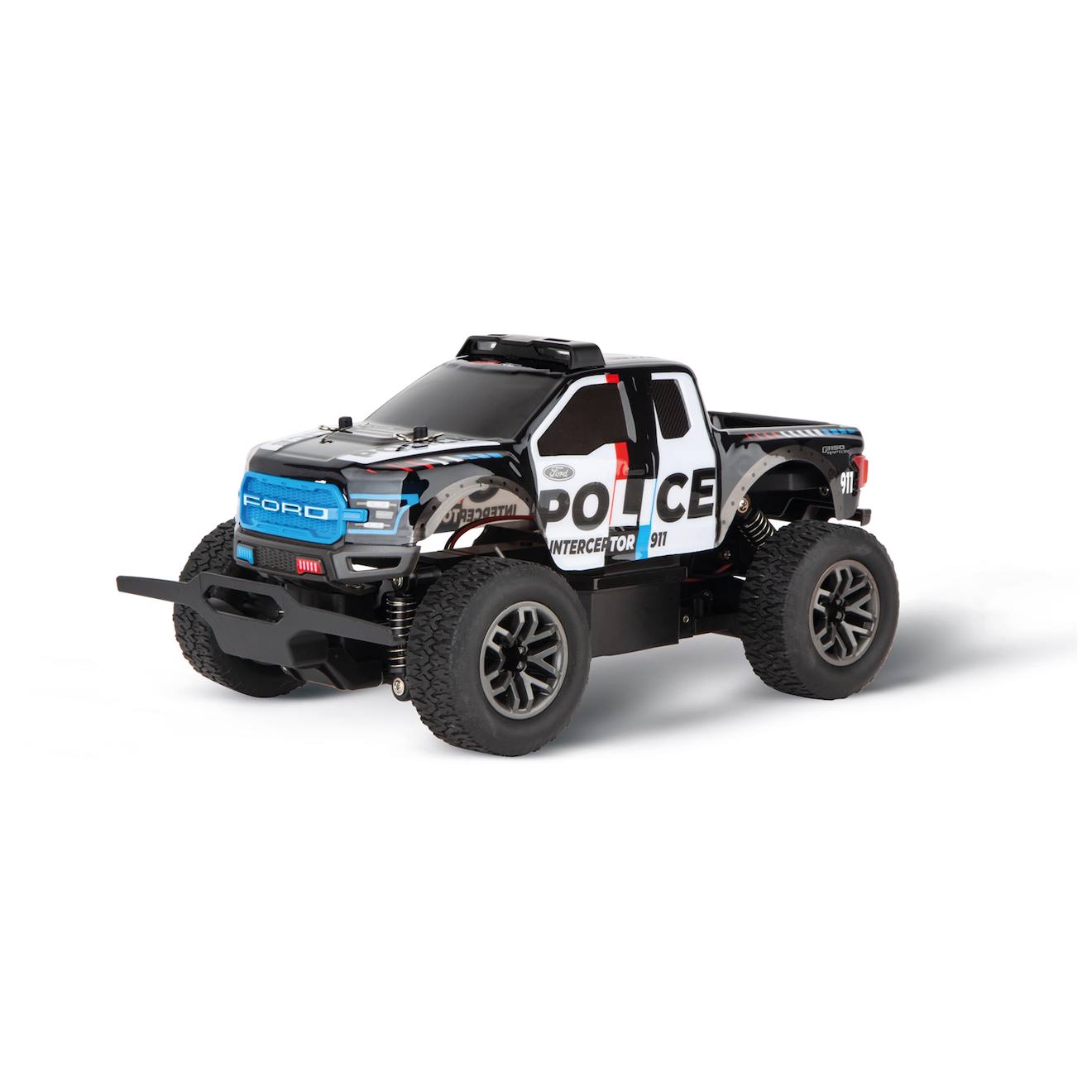 2.4ghz ford f-150 raptor police noir et bleu