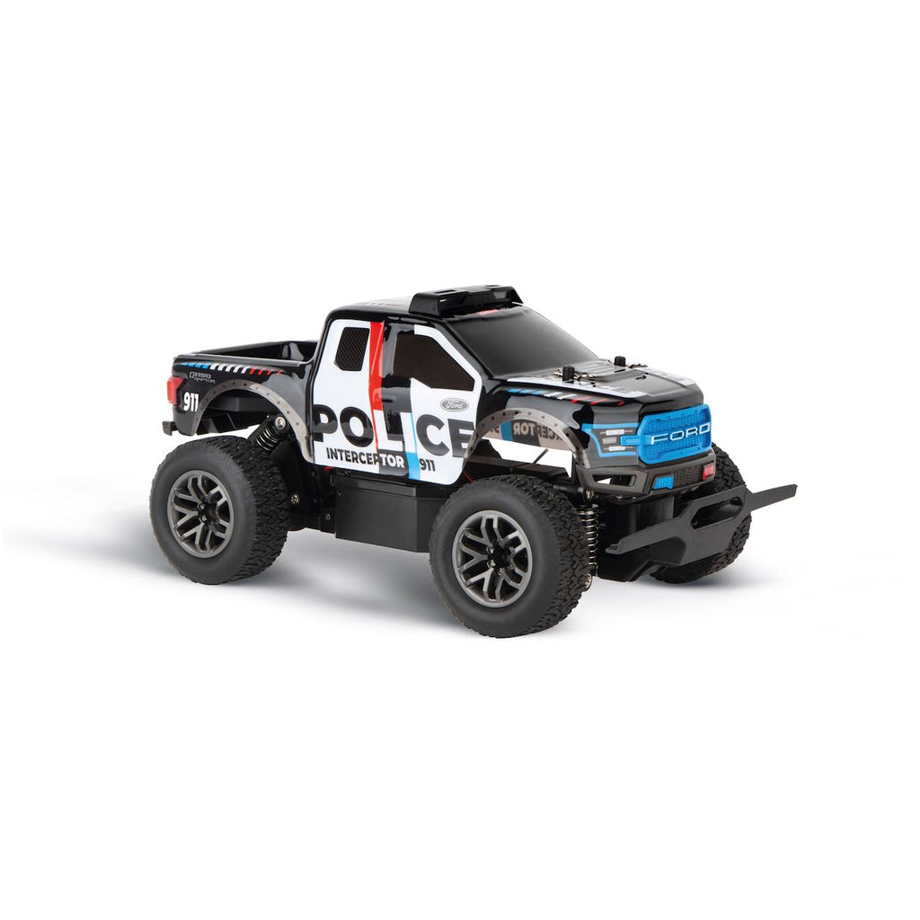 2.4ghz ford f-150 raptor police noir et bleu