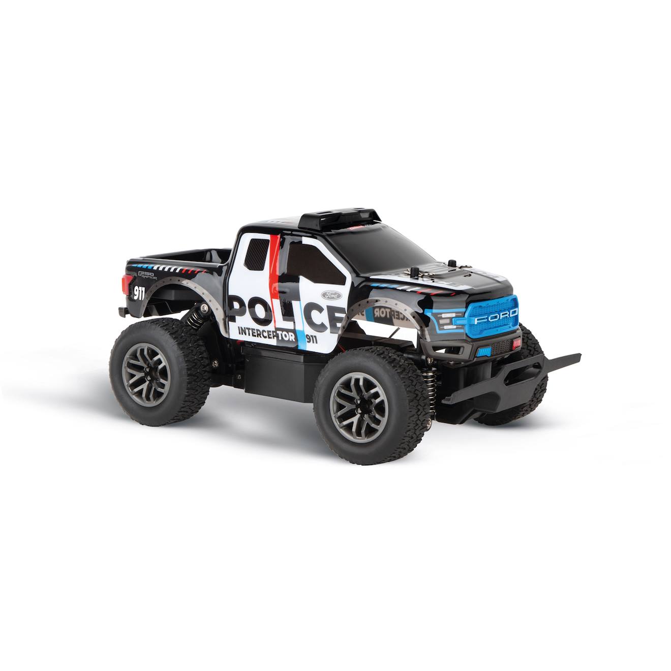 2.4ghz ford f-150 raptor police noir et bleu