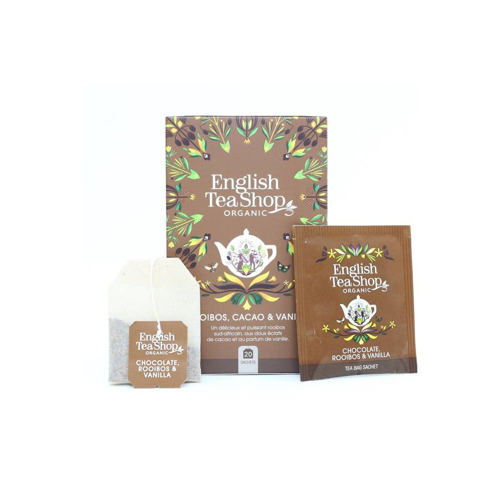 Boîte 20 Sachets Infusions Rooibos Cacao & Vanille - Ustensiles de Cuisine