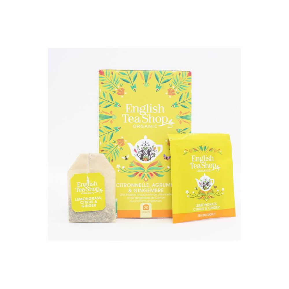 Boîte 20 Sachets Infusion - Citronnelle Agrumes & Gingembre - Ustensiles de Cuisine