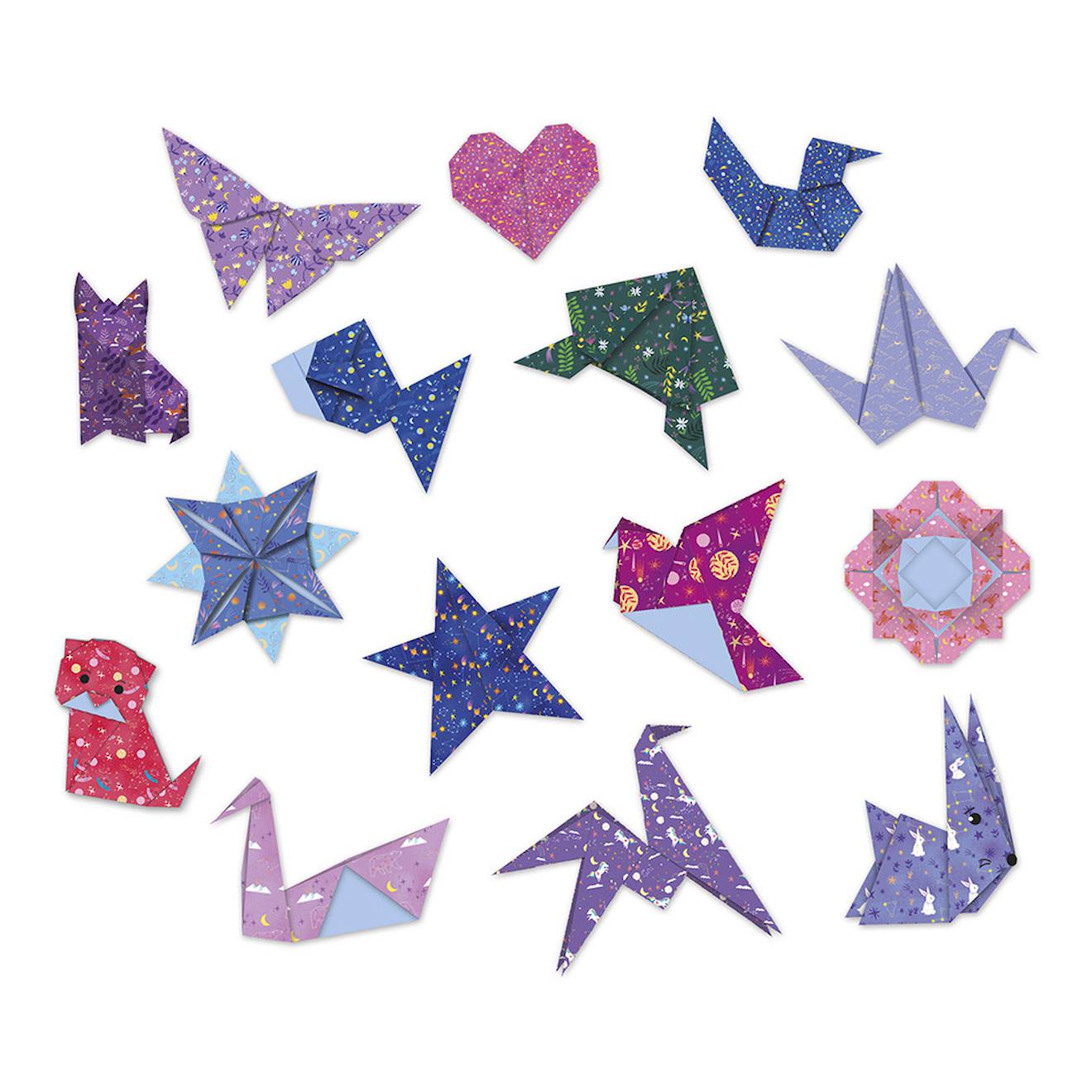 200 origamis constellations bleu