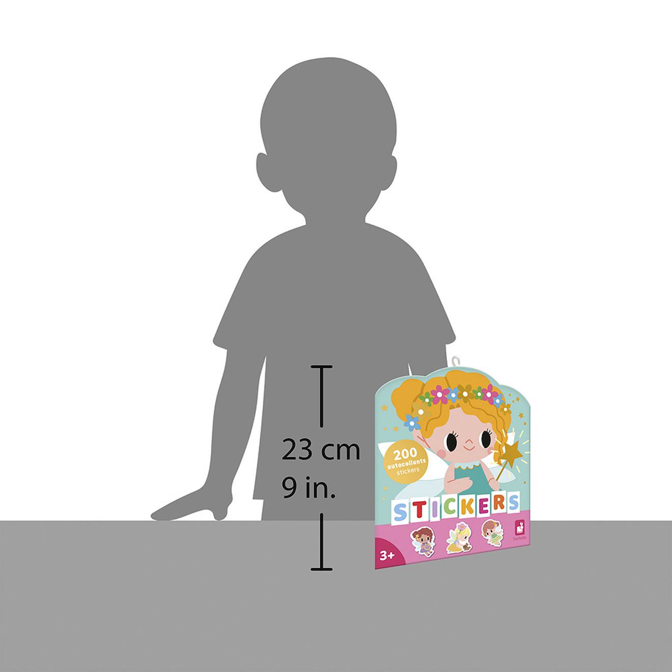 200 stickers en planches - les fées multicolore