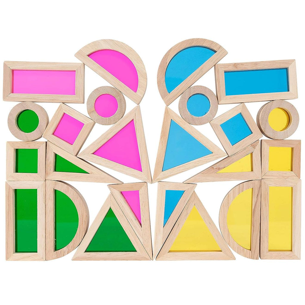24 blocs sensoriels arc-en-ciel beige