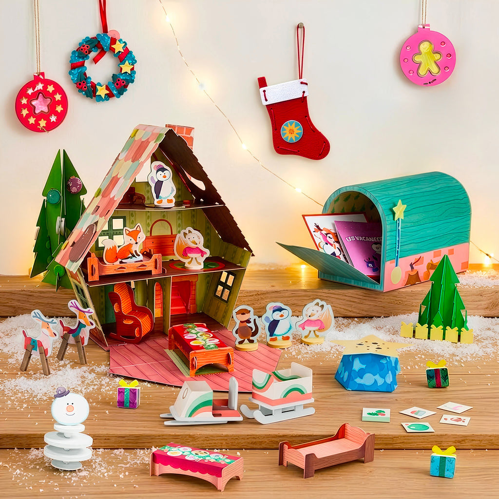 Calendrier de l'Avent Pandacraft 2026 Boîte aux Lettres de l'Avent 3-7 ans