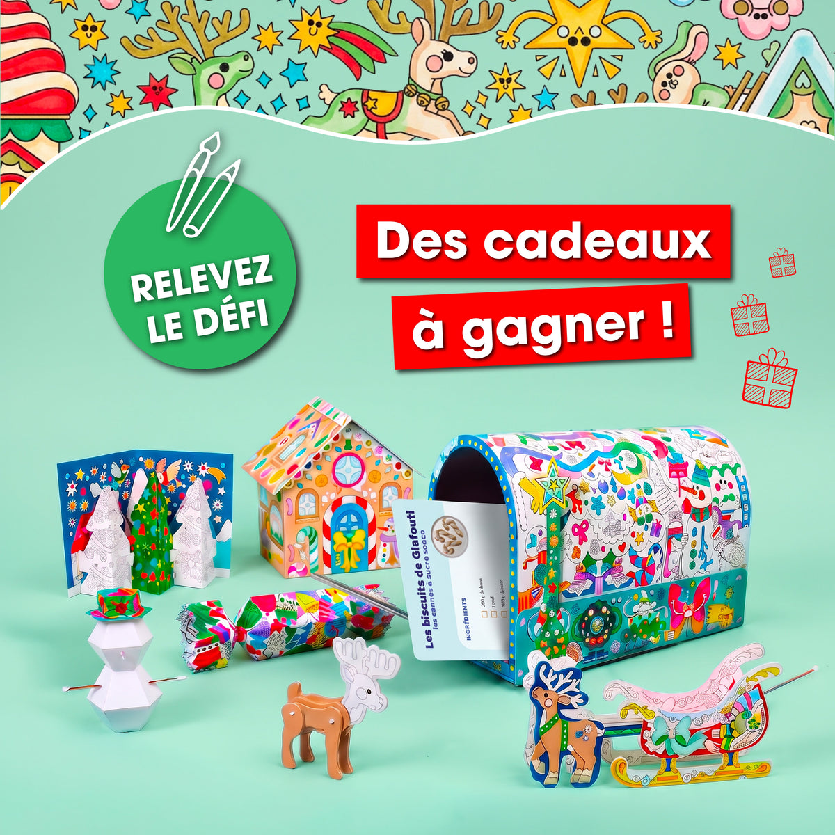 Défi créatif du lutin Glafouti, Boîte aux Lettres de l'Avent Pandacraft 8-12 ans