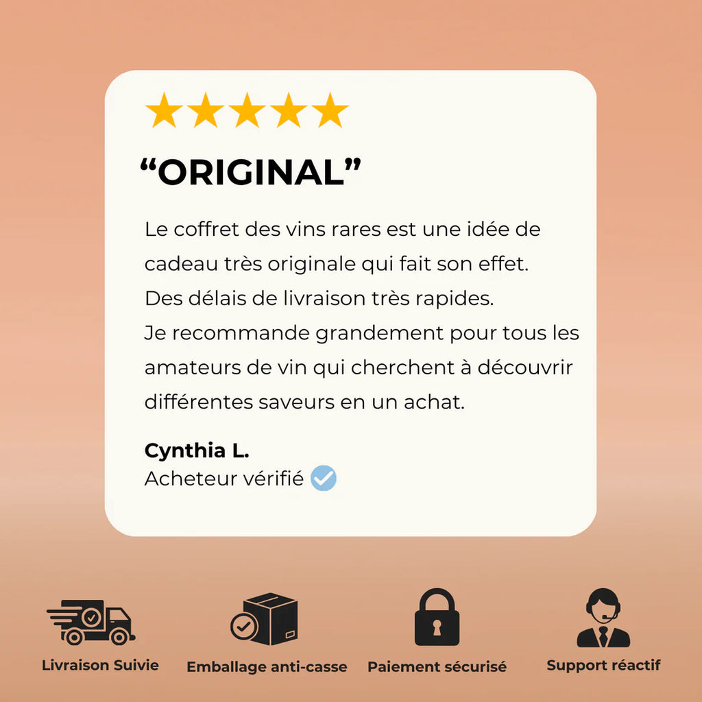 Coffret Les Vins Rares - Flakon