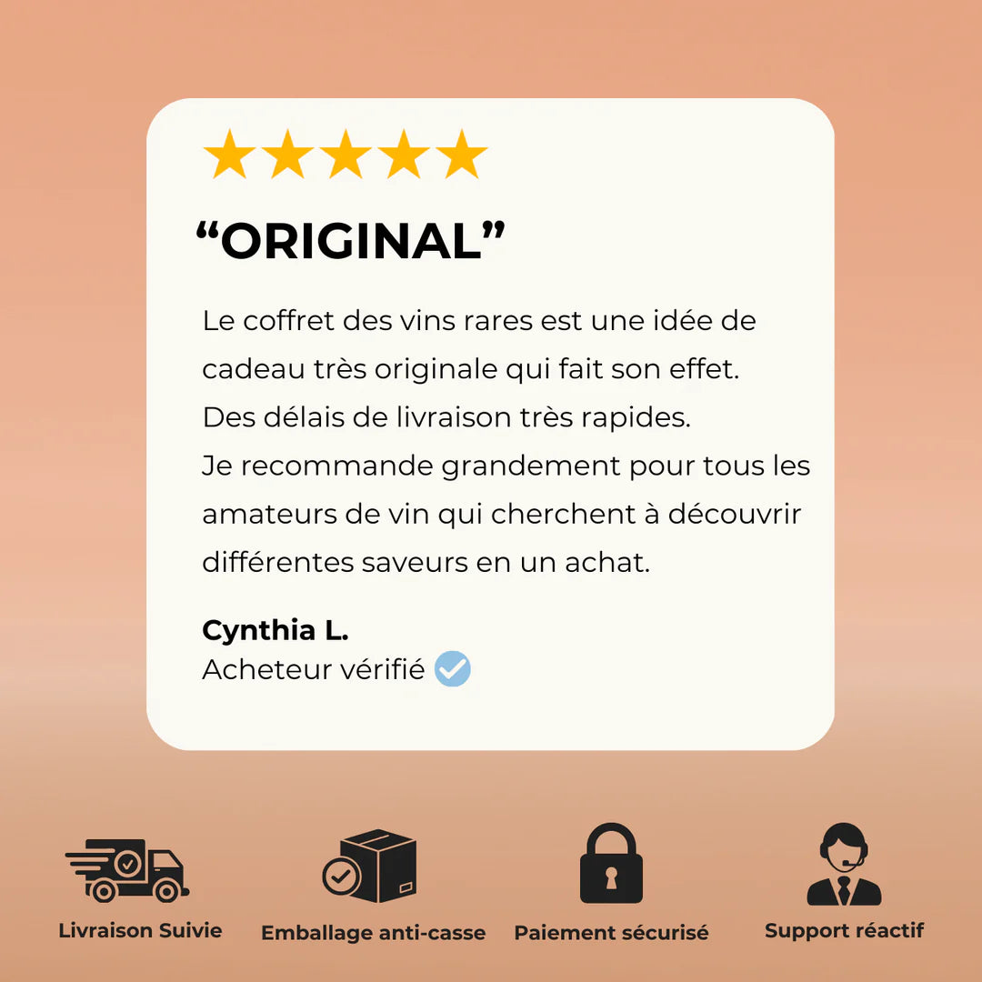 Coffret Les Vins Rares - Flakon