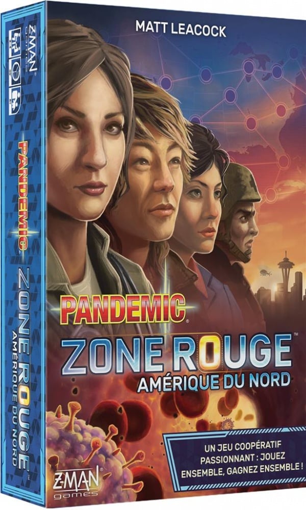 Pandemic Zone Rouge : Amérique du Nord – Le jeu de stratégie coopératif intense