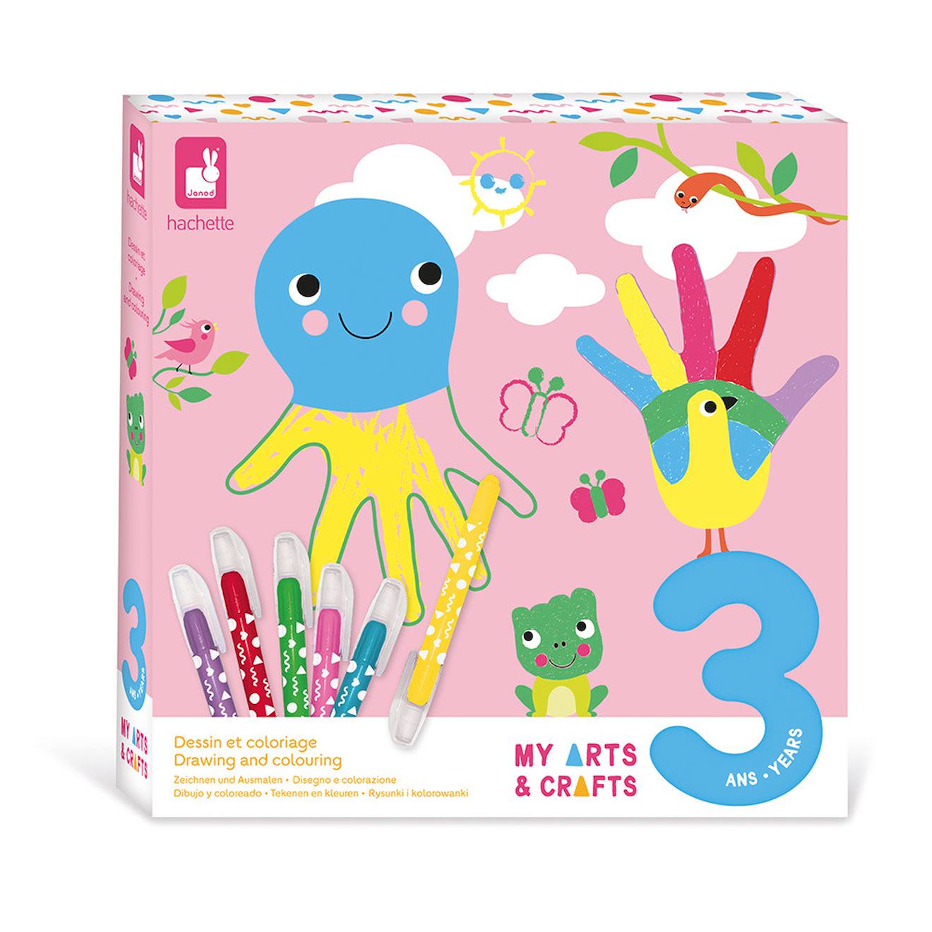3 ans - dessin et coloriage multicolore