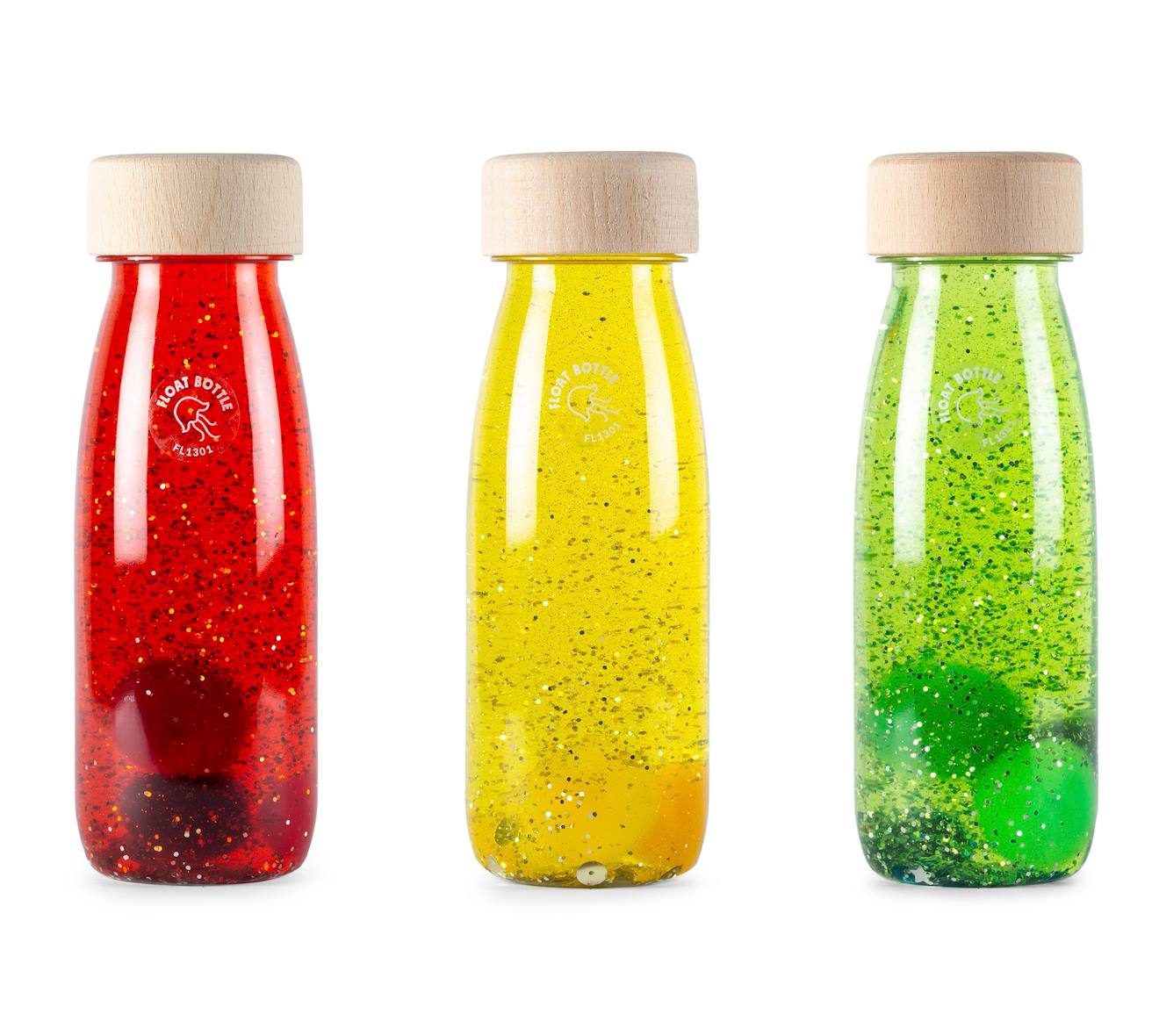 3 bouteilles sensorielles twilight orange