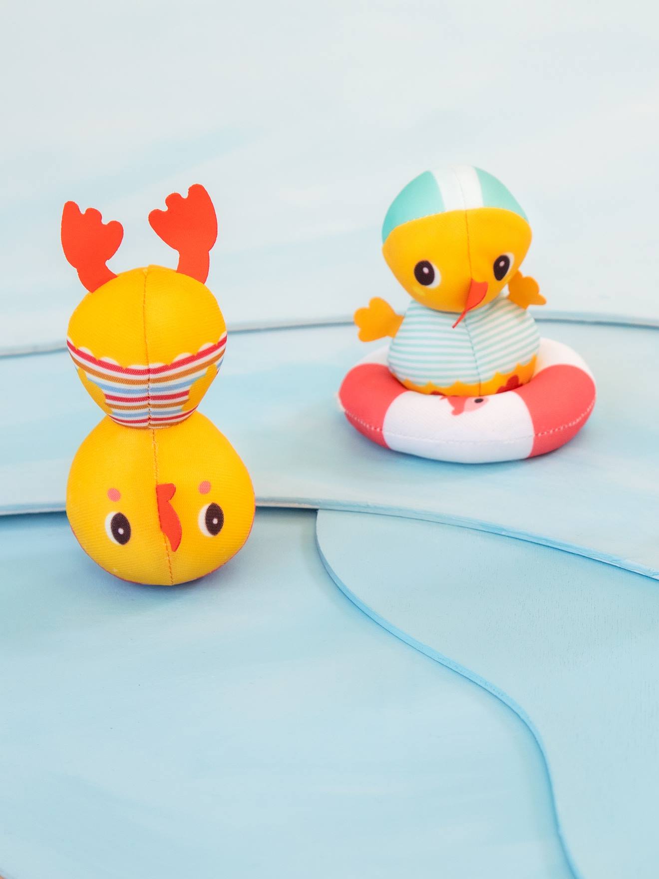 3 canards de bain s multicolore