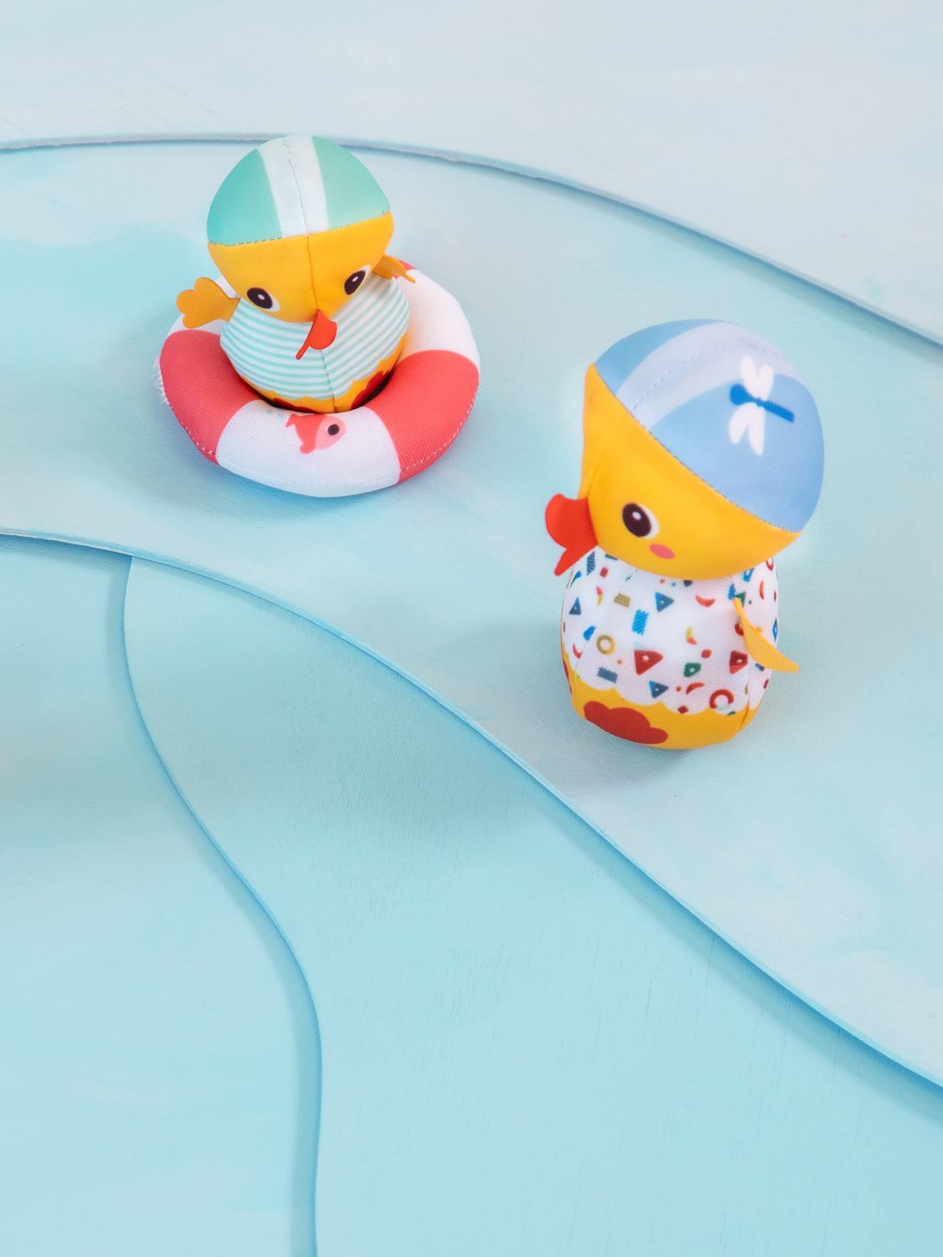 3 canards de bain s multicolore