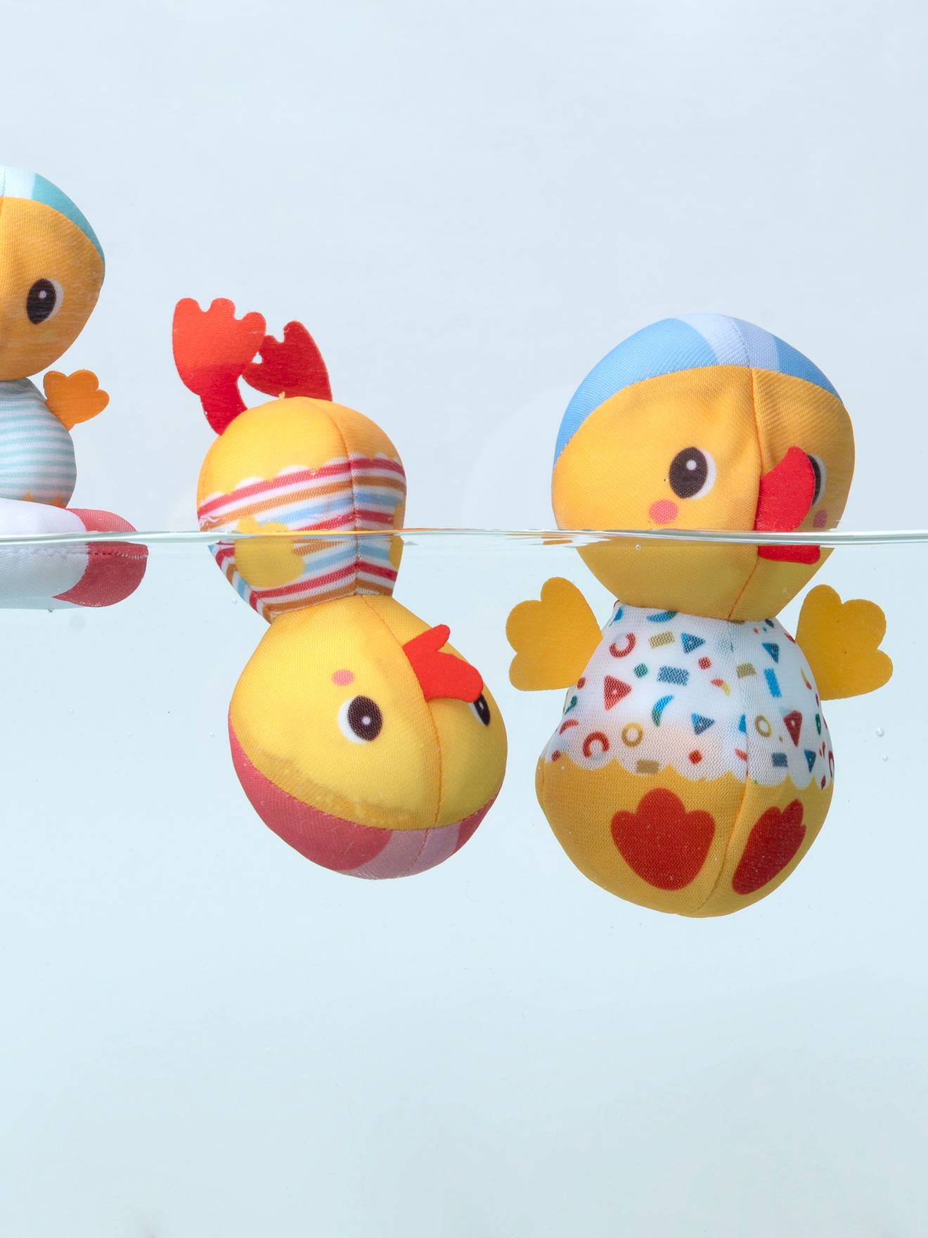 3 canards de bain s multicolore