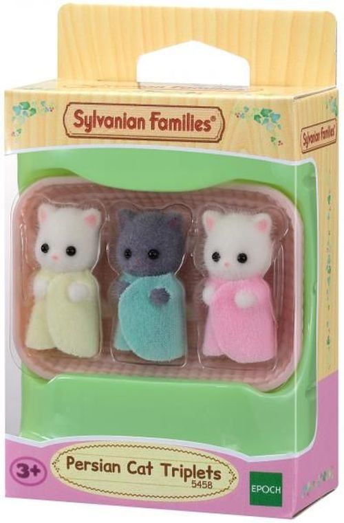 3 figurines Sylvanian Families Les triplés Chat Persan