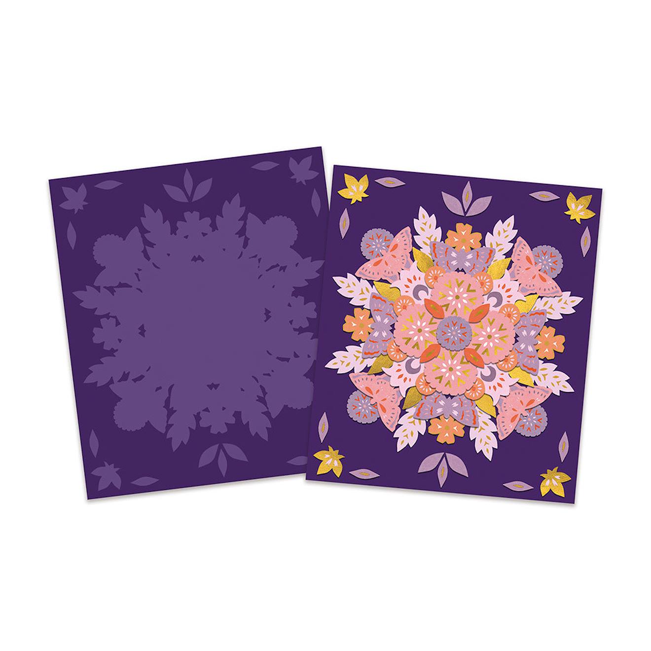 3 mandalas sur la nature multicolore