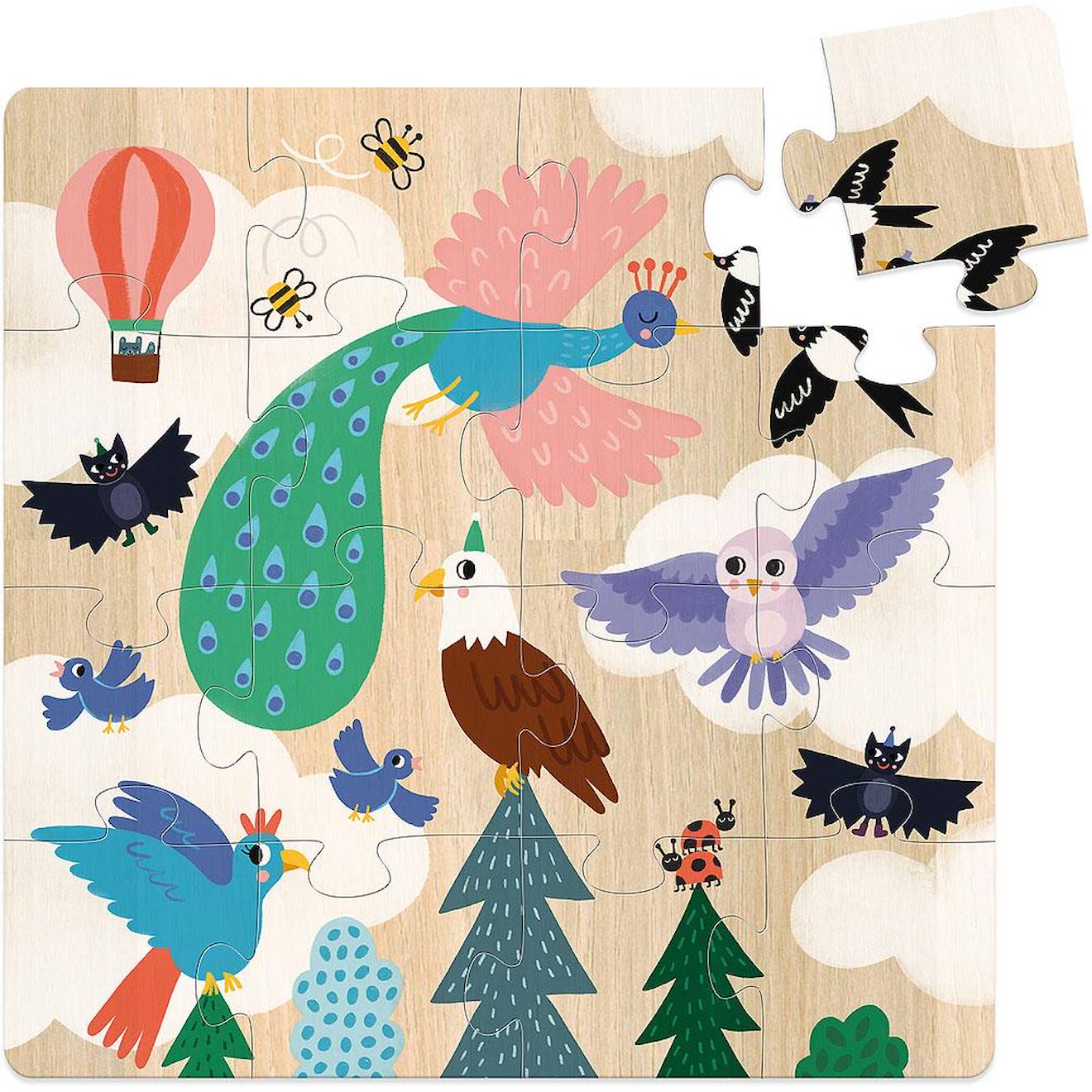 3 puzzles terre mer ciel bleu