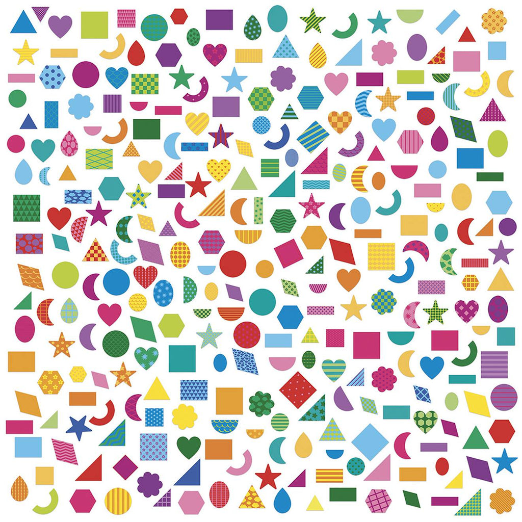 300 gommettes formes géométriques multicolore