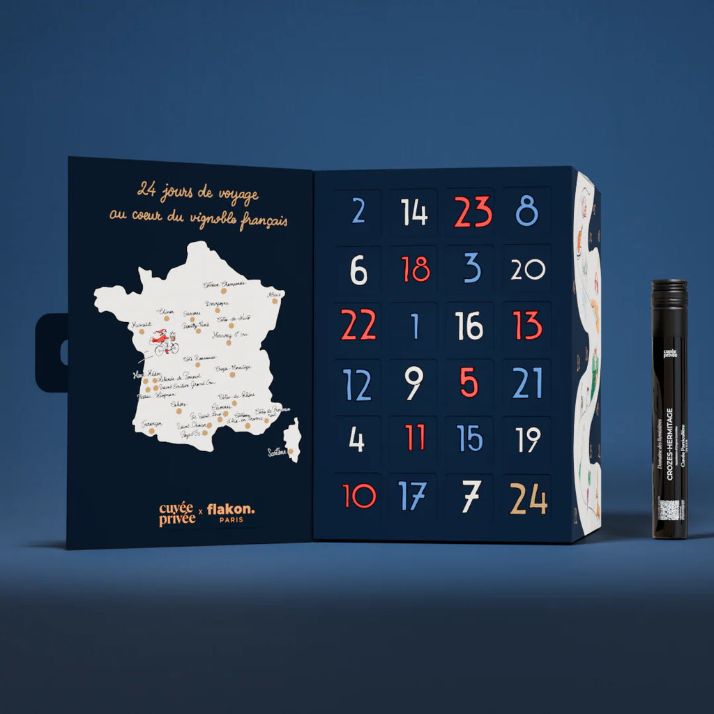 Calendrier de l’Avent Vin Flakon 2025 – 24 Vins de France