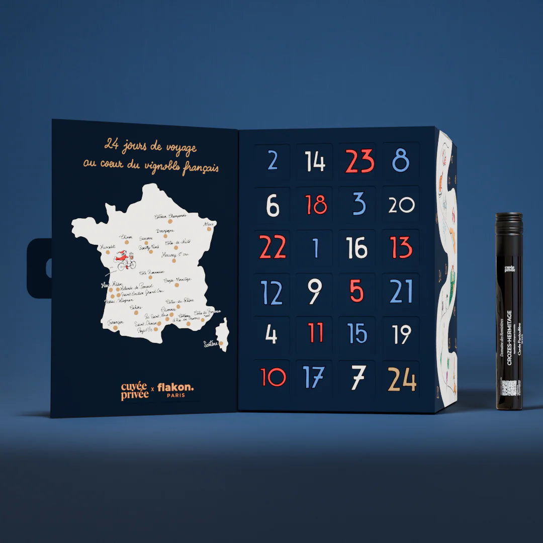 Calendrier de l’Avent Vin Flakon 2025 – 24 Vins de France