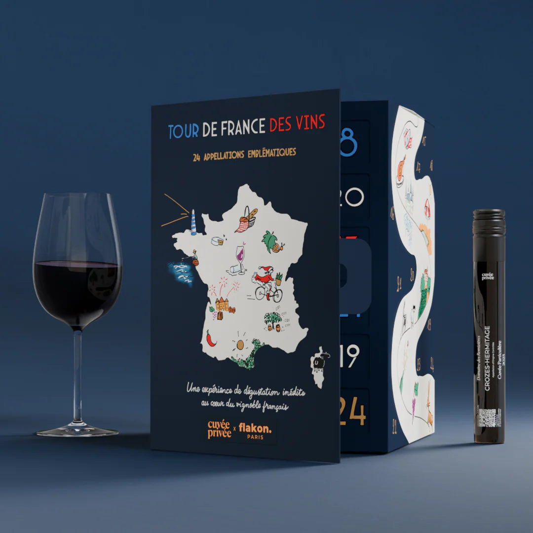 Calendrier de l’Avent Vin Flakon 2025 – 24 Vins de France