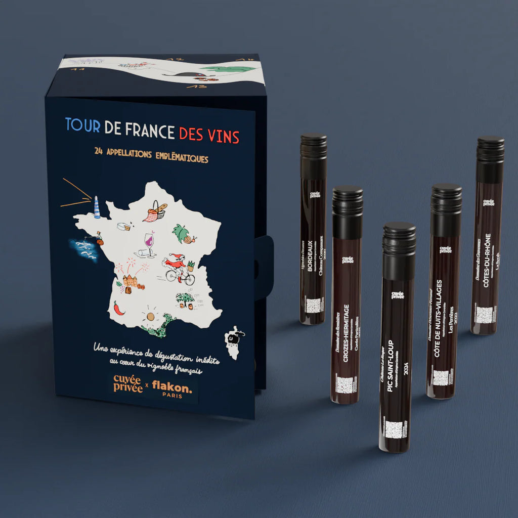 Calendrier de l’Avent Vin Flakon 2025 – 24 Vins de France