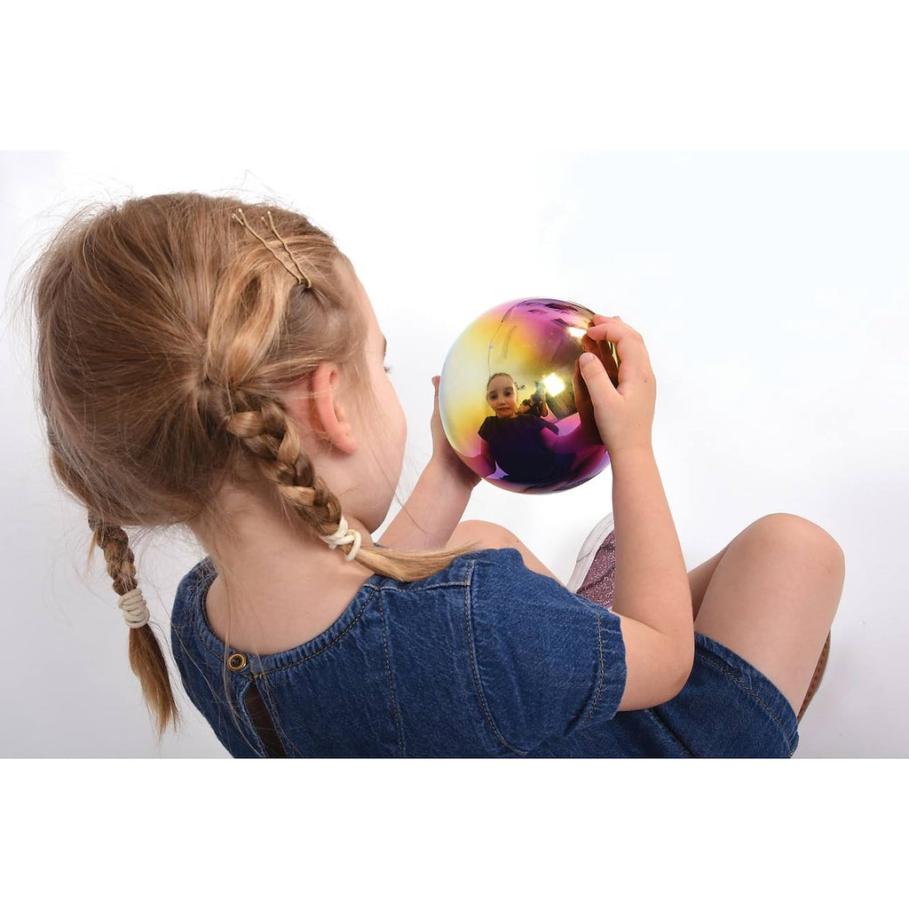4 balles réfléchissantes multicolores gris