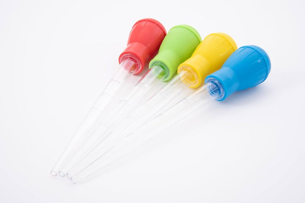 4 pipettes de mesure 30 ml rouge