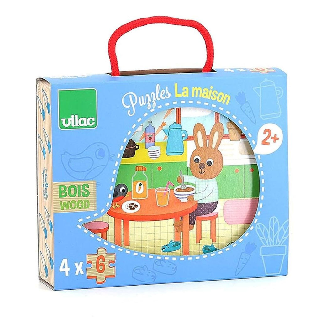 4 puzzles la maison bleu