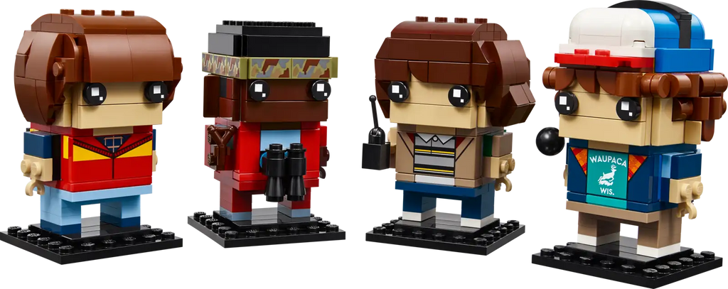 LEGO BrickHeadz Stranger Things – Figurines de Mike, Dustin, Lucas et Will