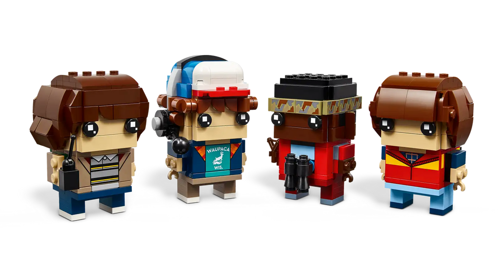 LEGO BrickHeadz Stranger Things – Figurines de Mike, Dustin, Lucas et Will