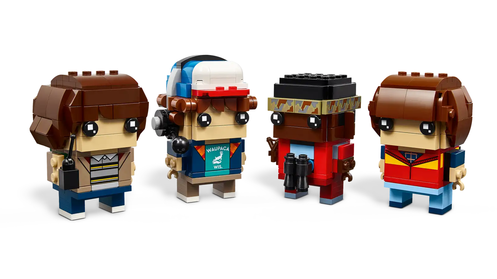 LEGO BrickHeadz Stranger Things – Figurines de Mike, Dustin, Lucas et Will