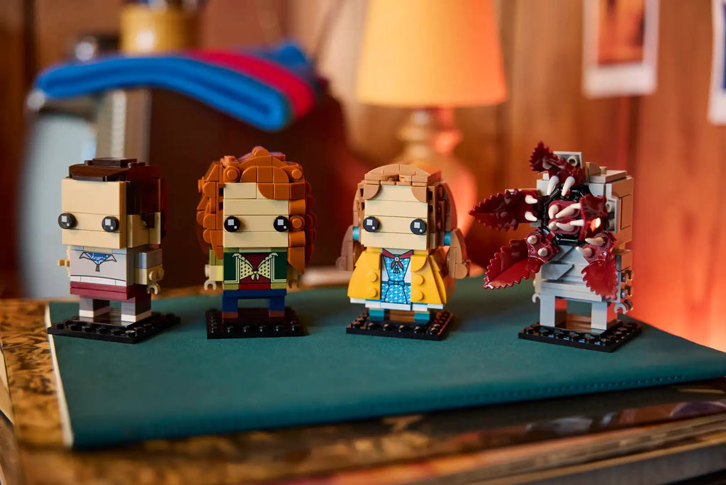 LEGO BrickHeadz Stranger Things – Figurines de Onze, Max, Démogorgon et Holly (40879)