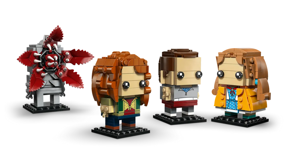 LEGO BrickHeadz Stranger Things – Figurines de Onze, Max, Démogorgon et Holly (40879)