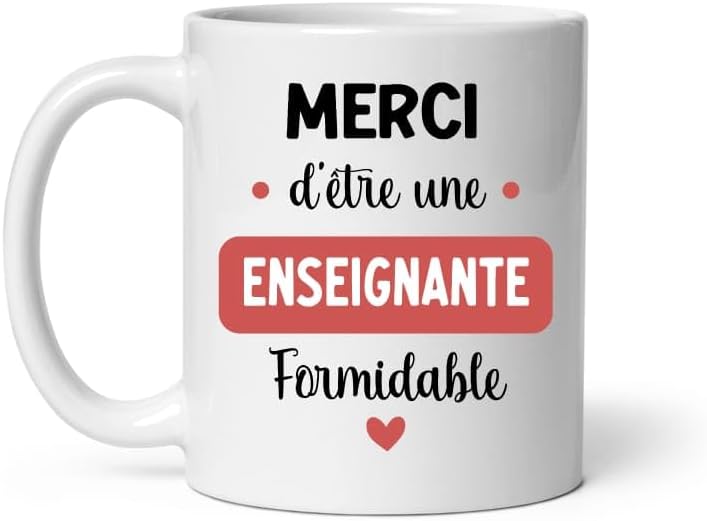 Mug « Merci d'être enseignante » (MugSmile)