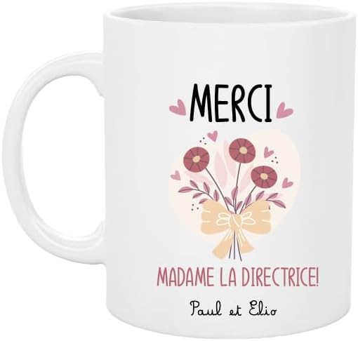 Mug « Merci Madame la Directrice » personnalisé prénom