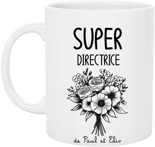 Mug « Super Directrice » personnalisé prénom