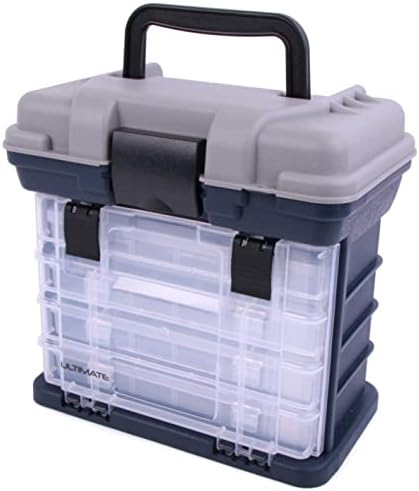 Mallette de rangement pêche avec 4 boîtes à leurres Ultimate