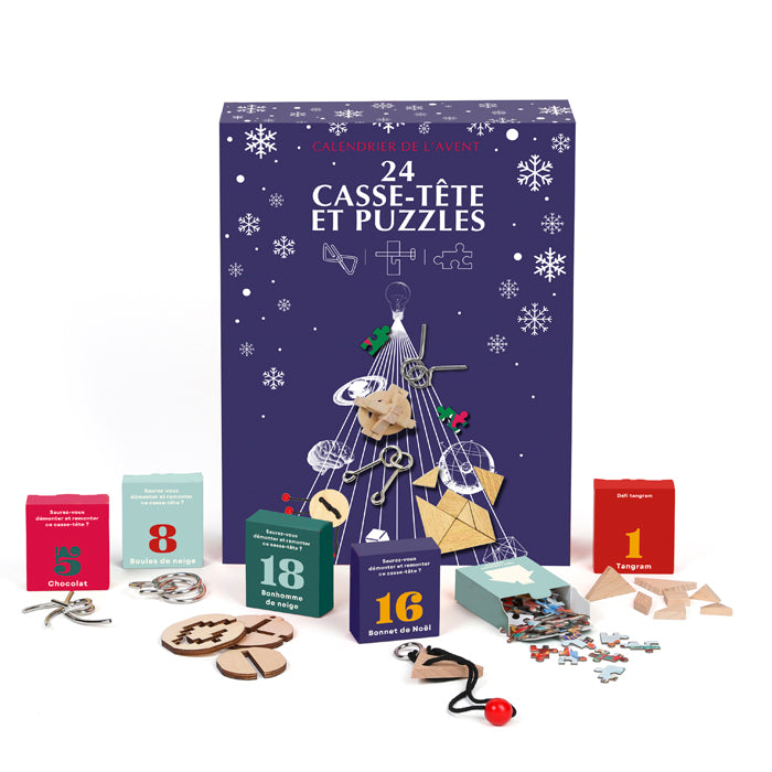Calendrier de l'Avent Professor Puzzle – 24 casse-têtes et puzzles