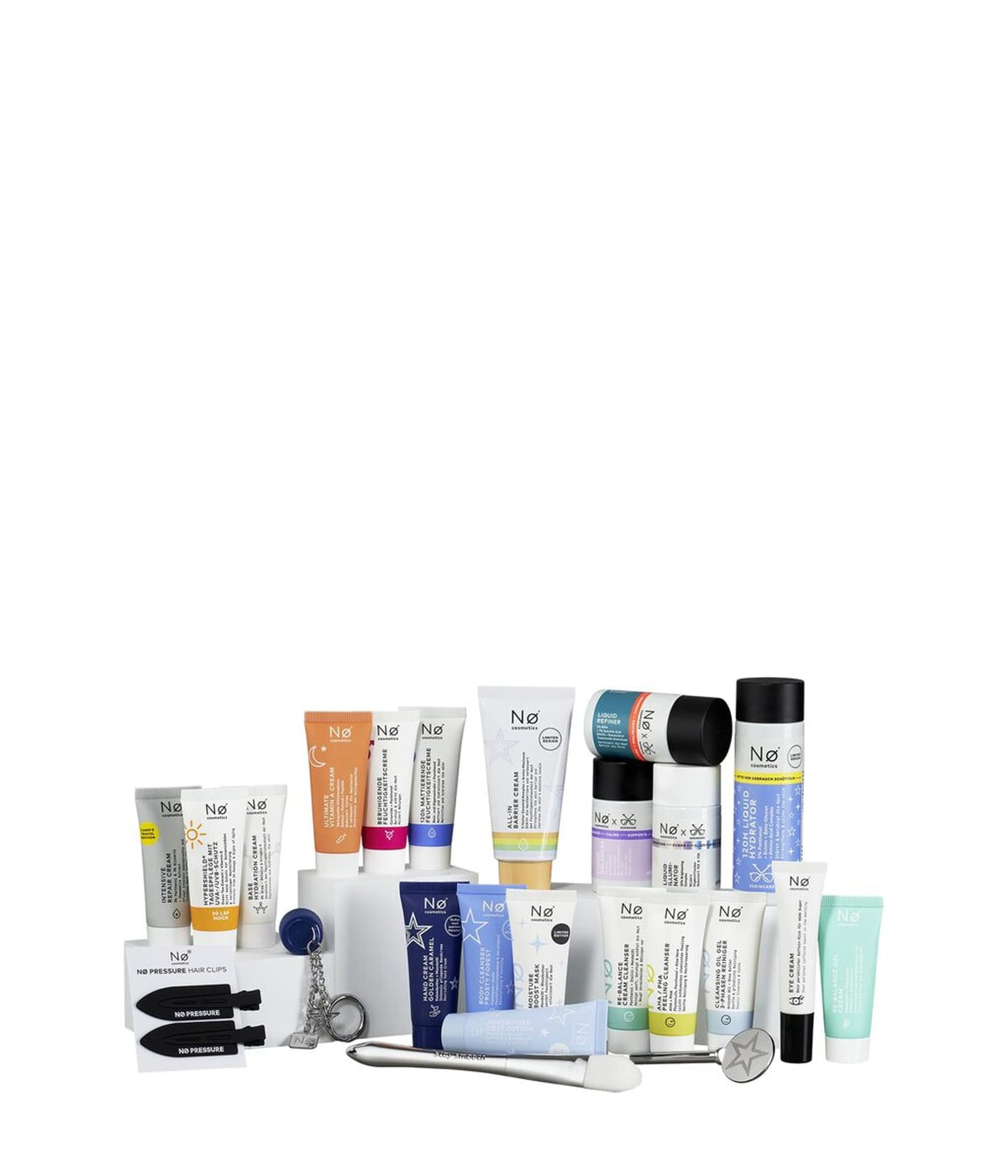 Contenu du calendrier de l'Avent Nø Cosmetics Mini Møments 2026
