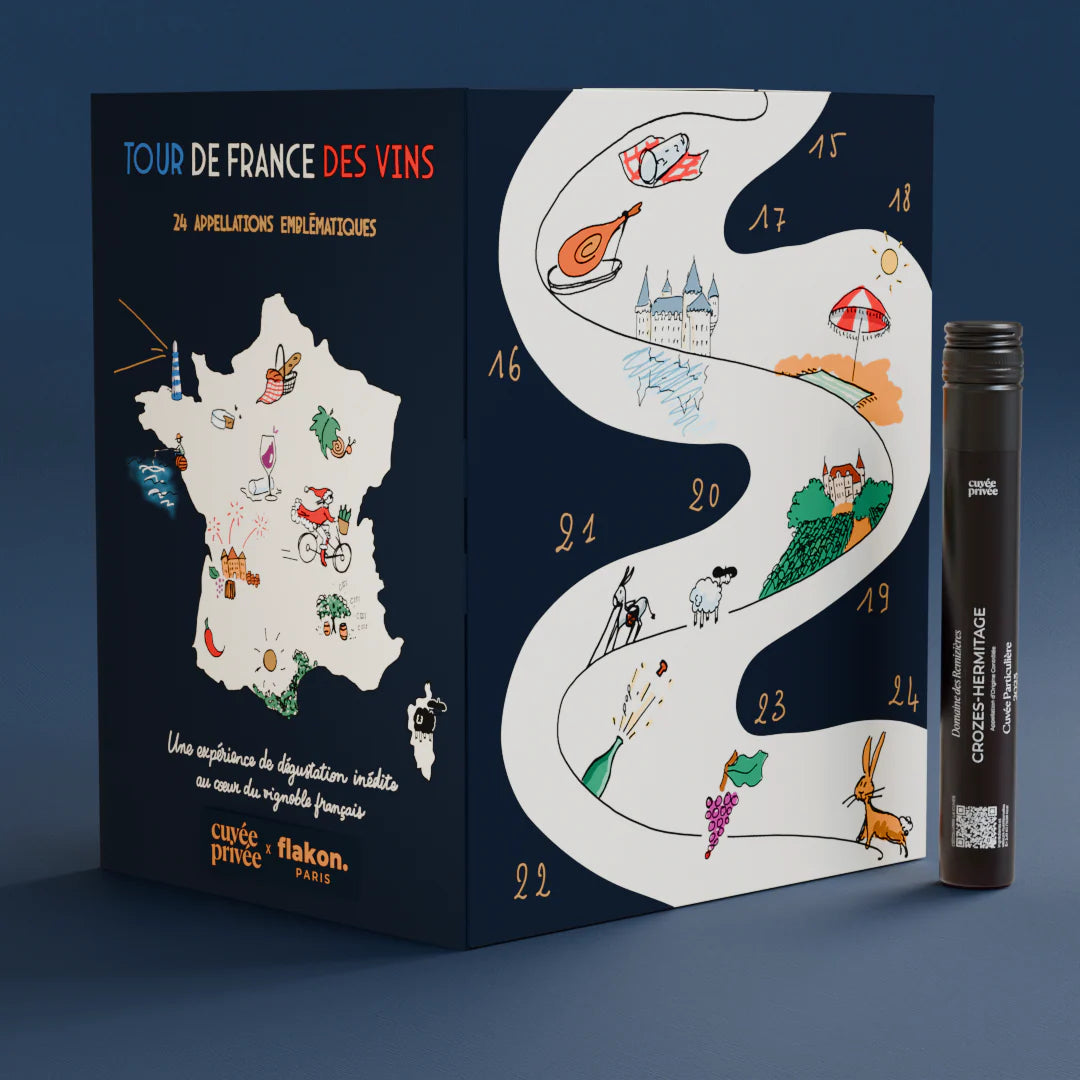 Calendrier de l’Avent Vin Flakon 2025 – 24 Vins de France
