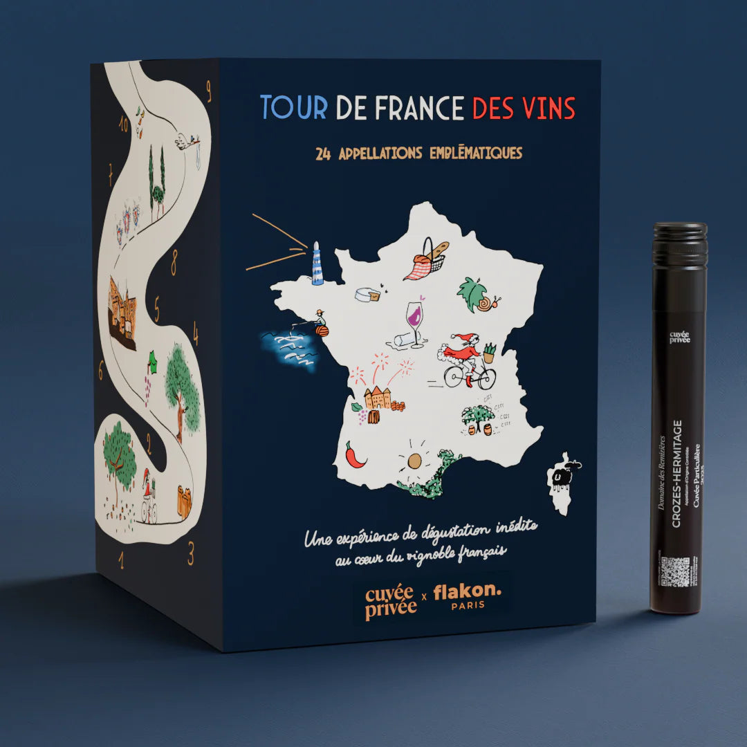 Calendrier de l’Avent Vin Flakon 2025 – 24 Vins de France