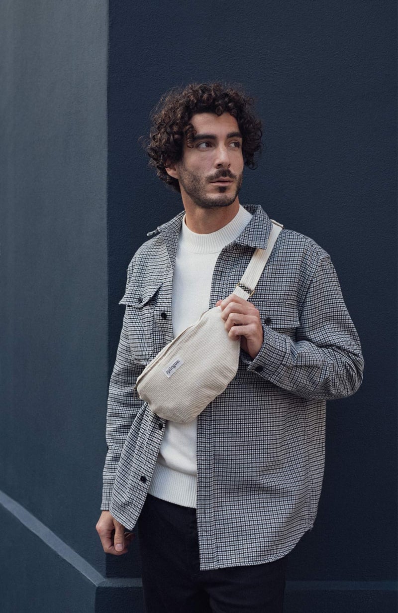 Sac Banane en velours côtelé