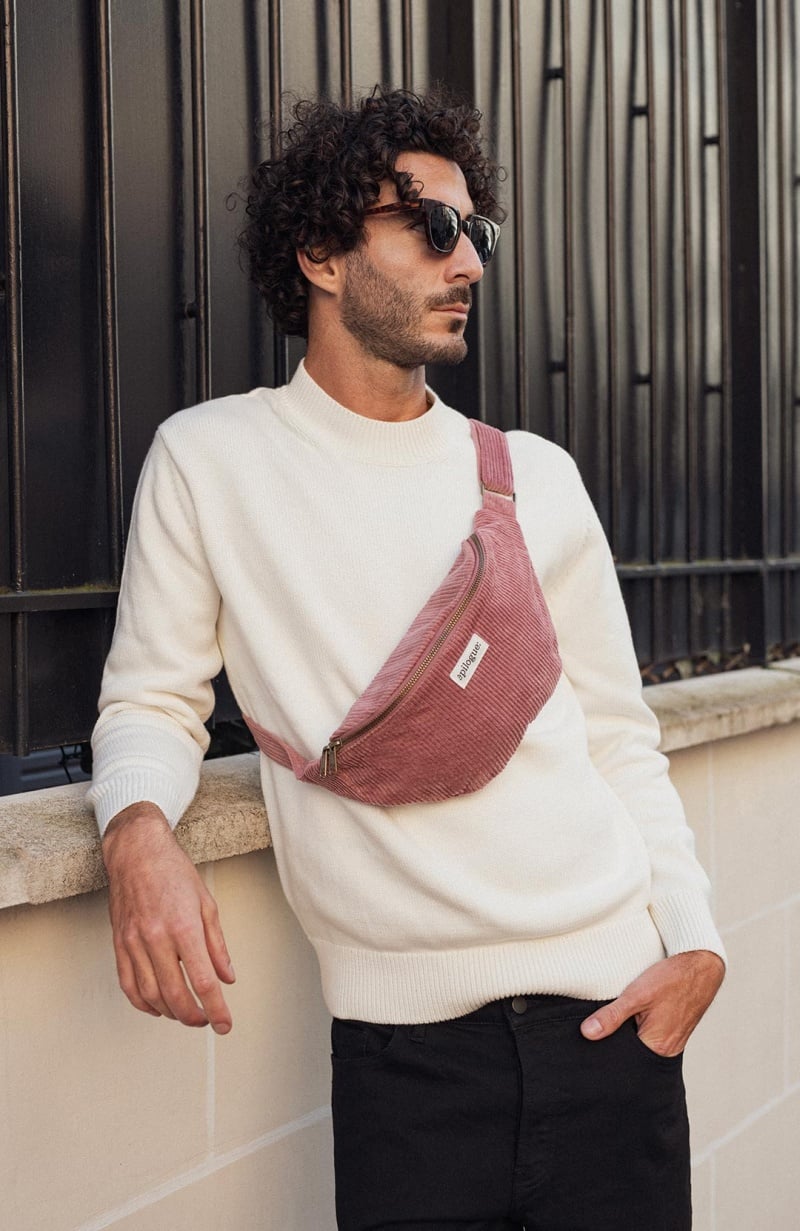 Sac Banane en velours côtelé