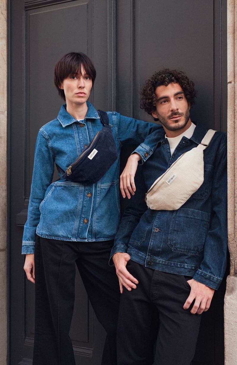 Sac Banane en velours côtelé